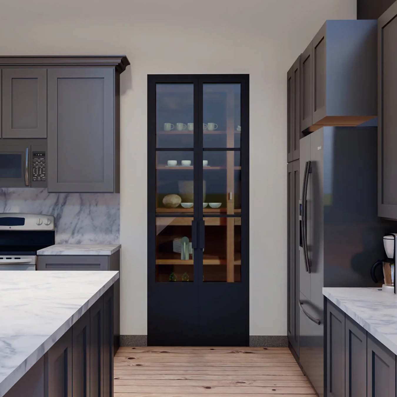 Black Glass Pantry